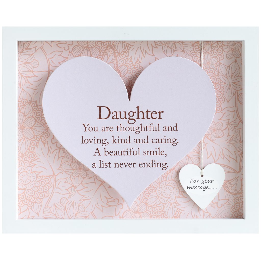 Said with Sentiment Heart Frame Daughter