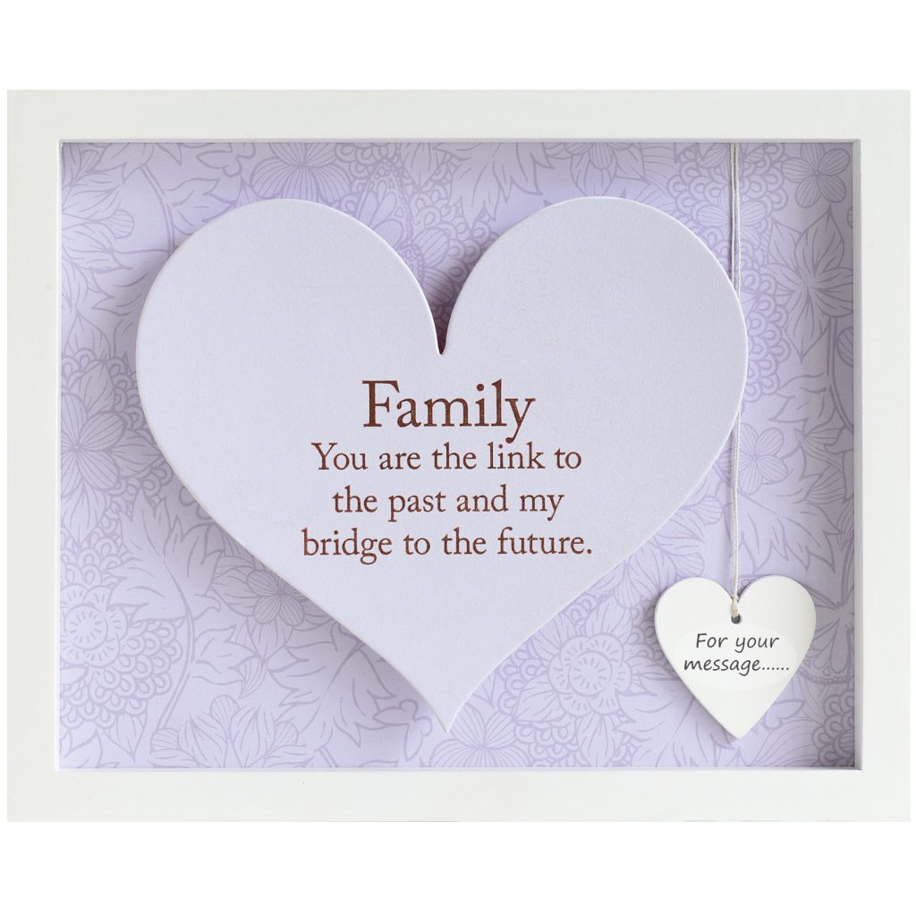 Said with Sentiment Heart Frame Family