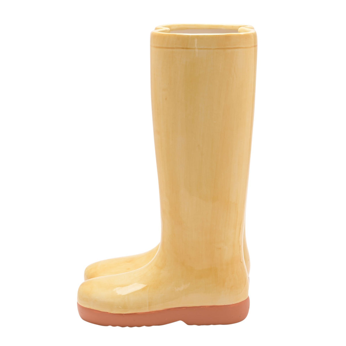 The Cottage Garden Ceramic Vase Large - Yellow Wellies