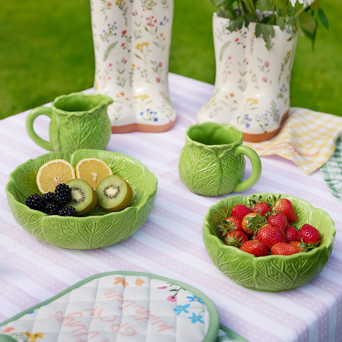 The Cottage Garden Planter Storage Jar - Cabbage