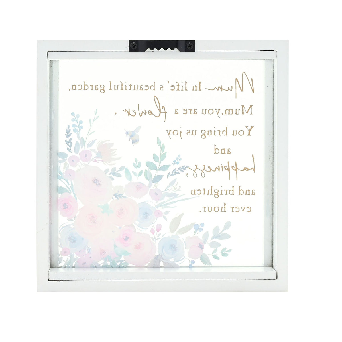 The Cottage Garden Framed Glass Plaque - Mum