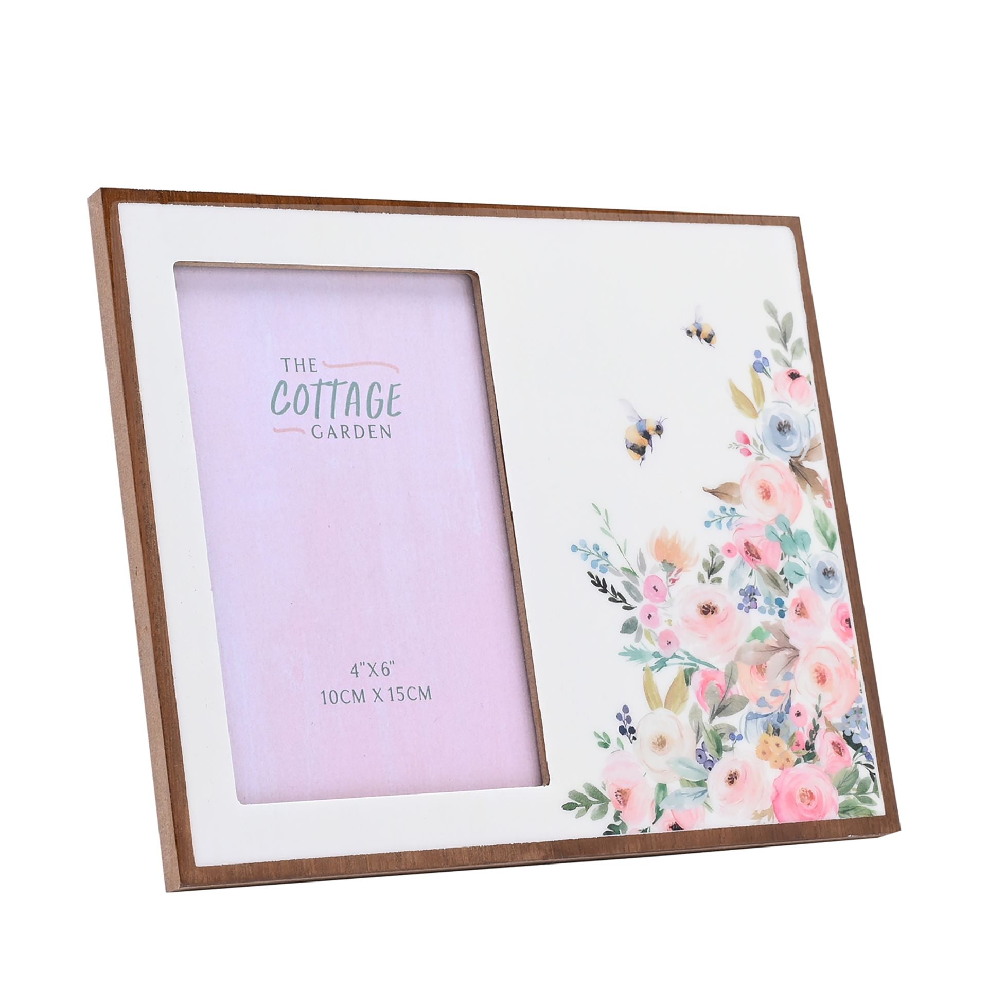 The Cottage Garden Corner Floral Photo Frame - 4" x 6"
