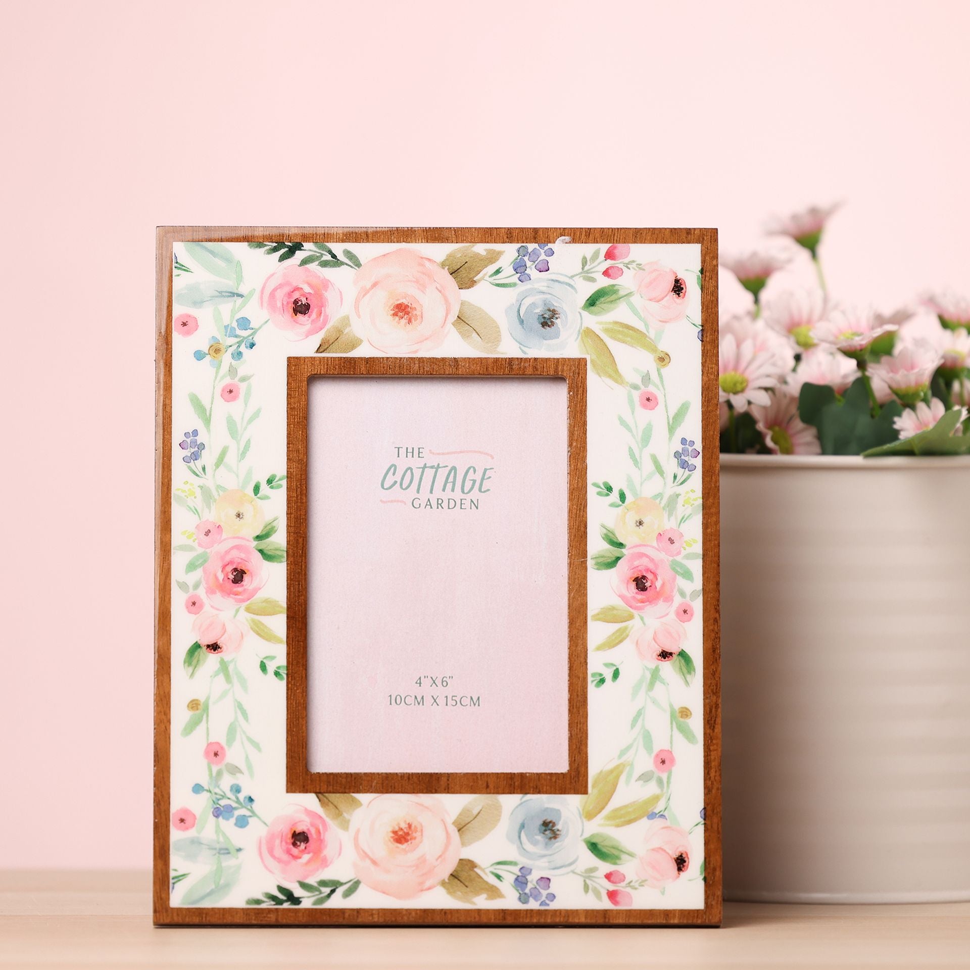 The Cottage Garden Layered Floral Photo Frame - 4" x 6"