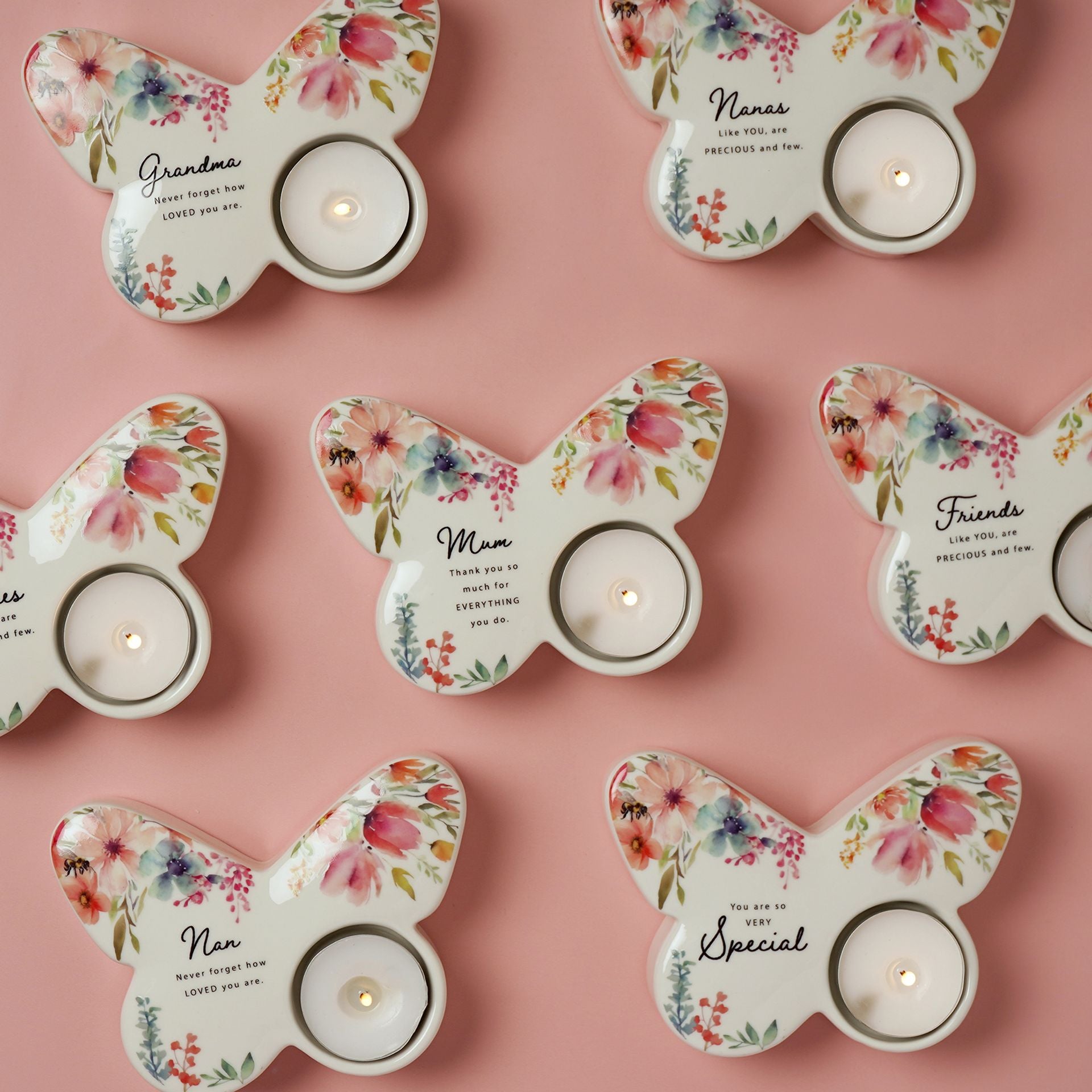 The Cottage Garden Butterfly Tealight Holder - Nana
