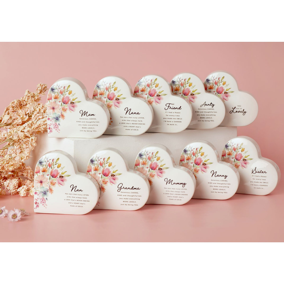 The Cottage Garden Ceramic Heart - Lovely