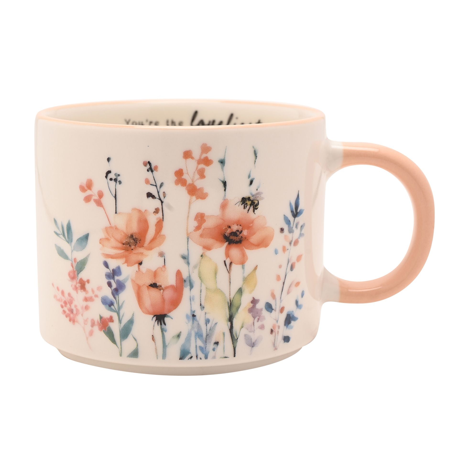 The Cottage Garden Peach Mug - Thank You