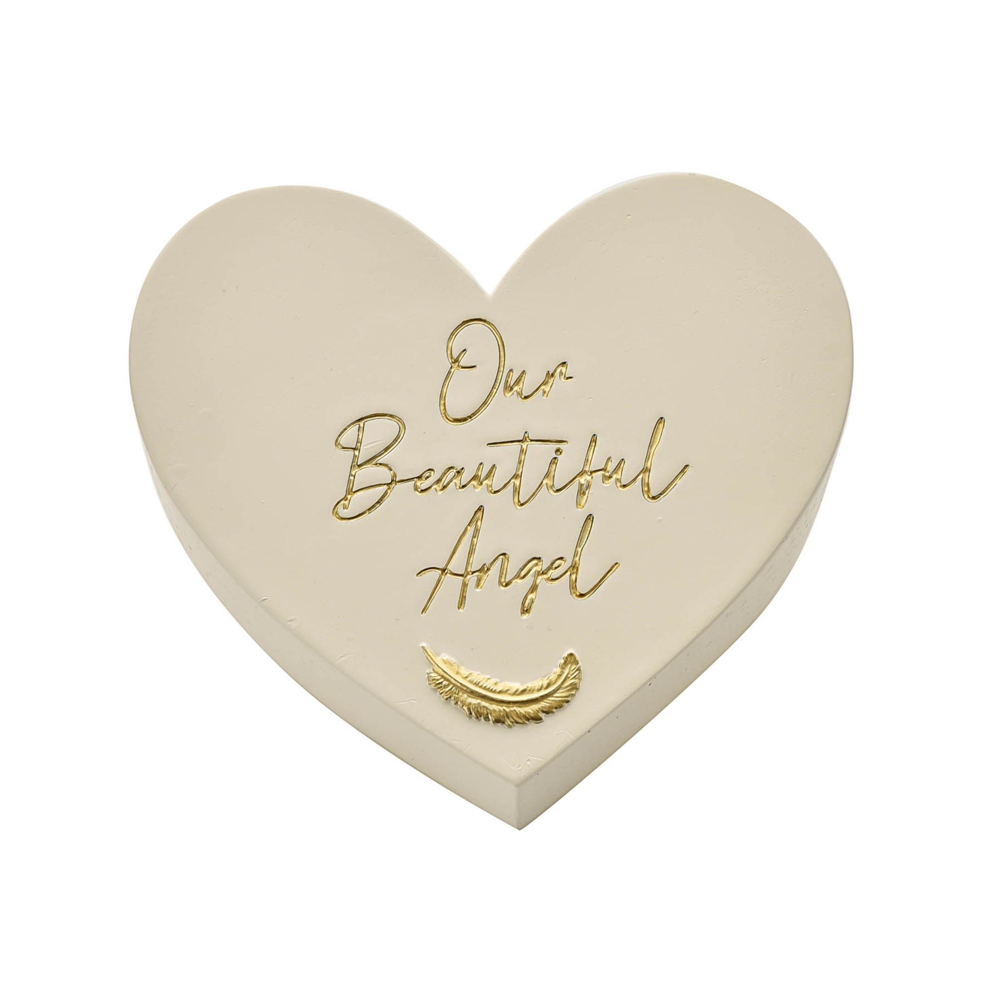 Thoughts of You Memorial Graveside Heart Plaque - Our Angel
