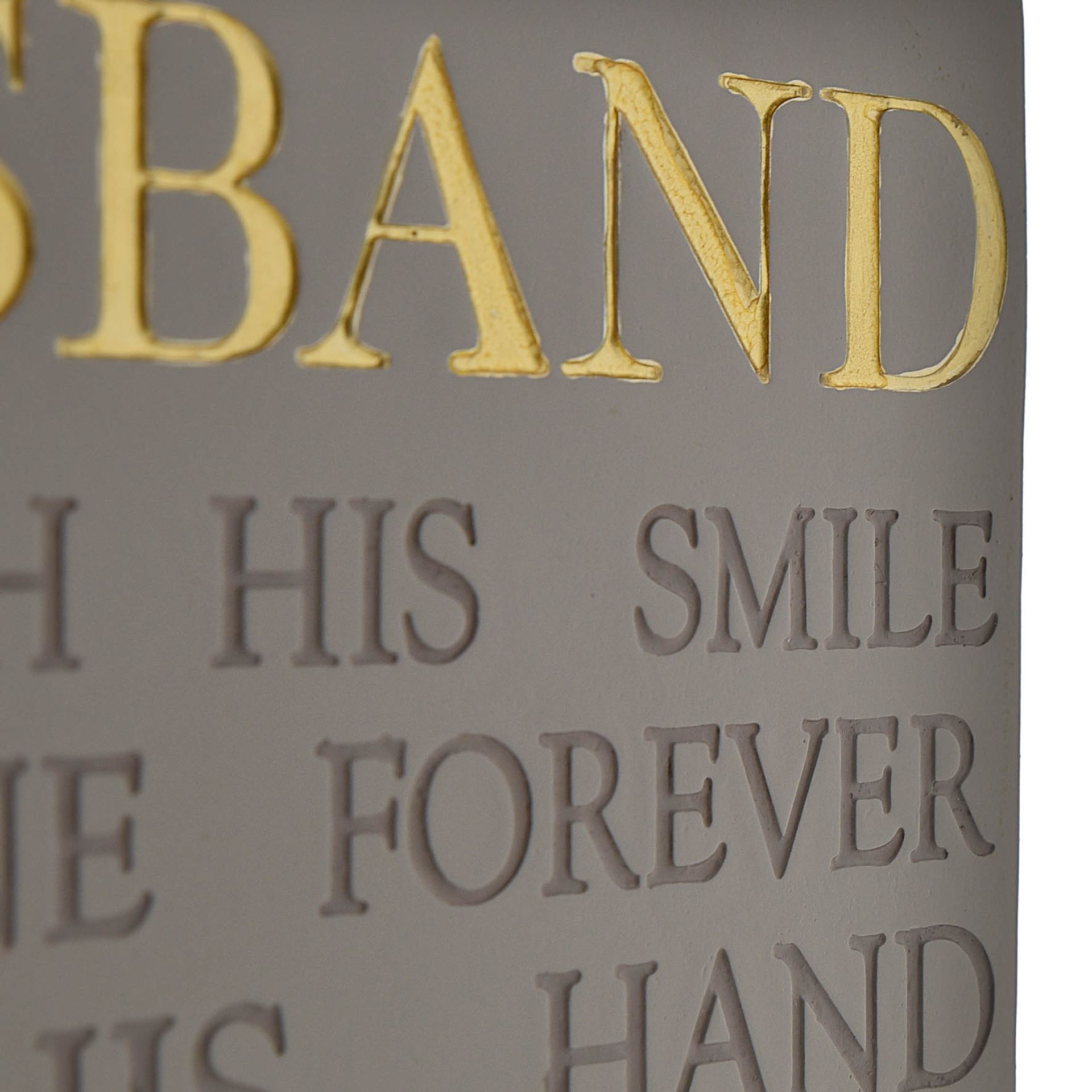 Thoughts of You Memorial Square Plaque - Husband