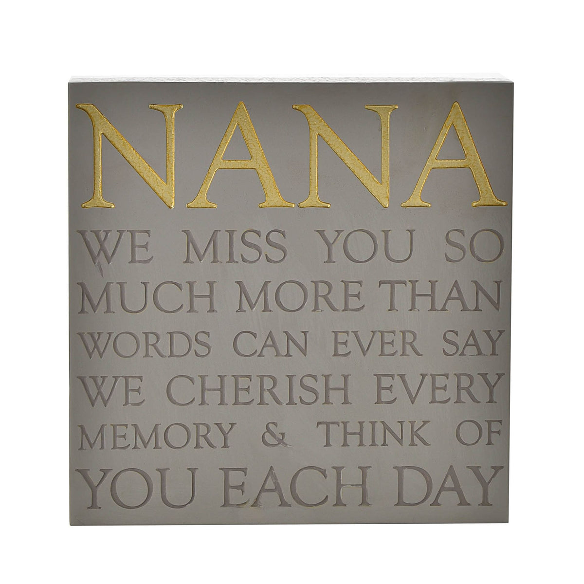 Thoughts of You Memorial Square Plaque - Nana
