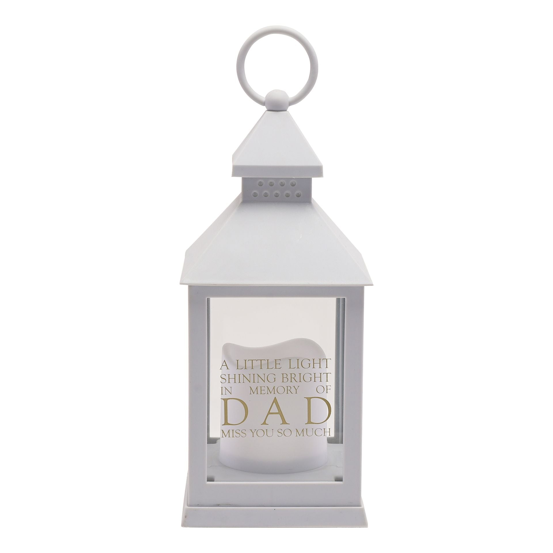Thoughts of You Graveside Lantern Grey Dad