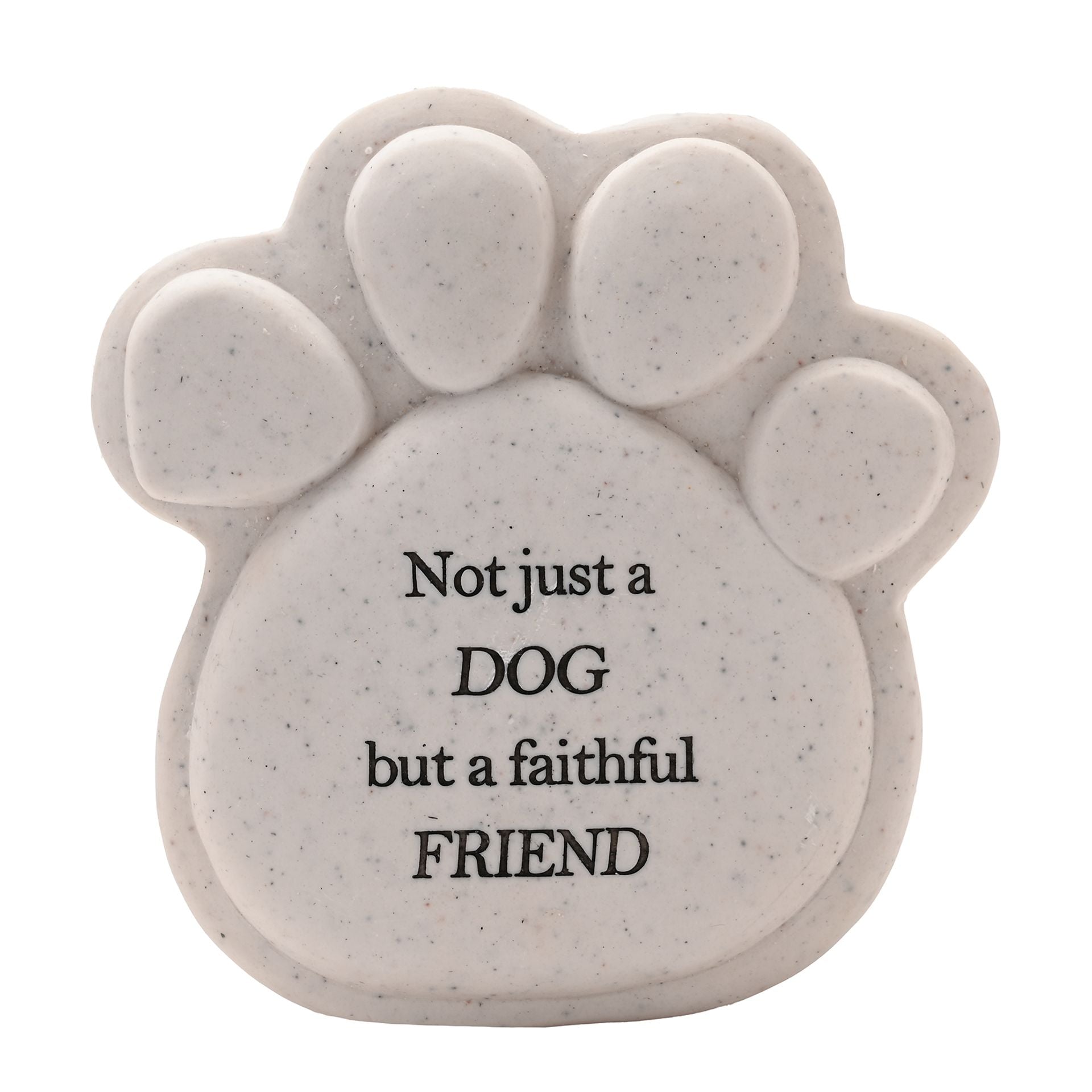 Thoughts of You Pawprint Stone - Dog & Friend