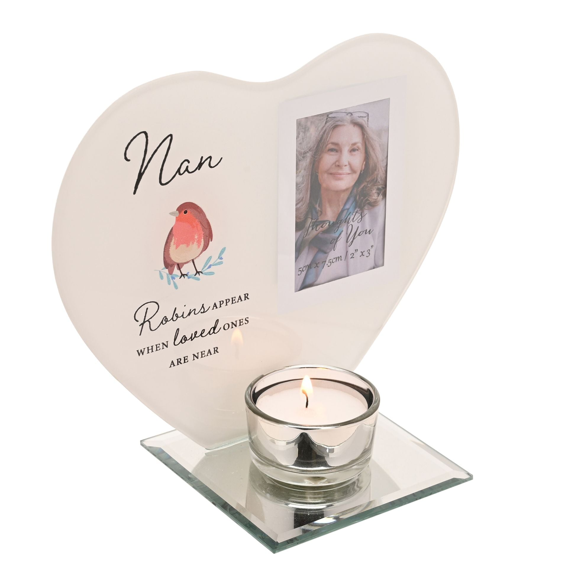 Thoughts of You Tea Light Holder with Photo - Nan