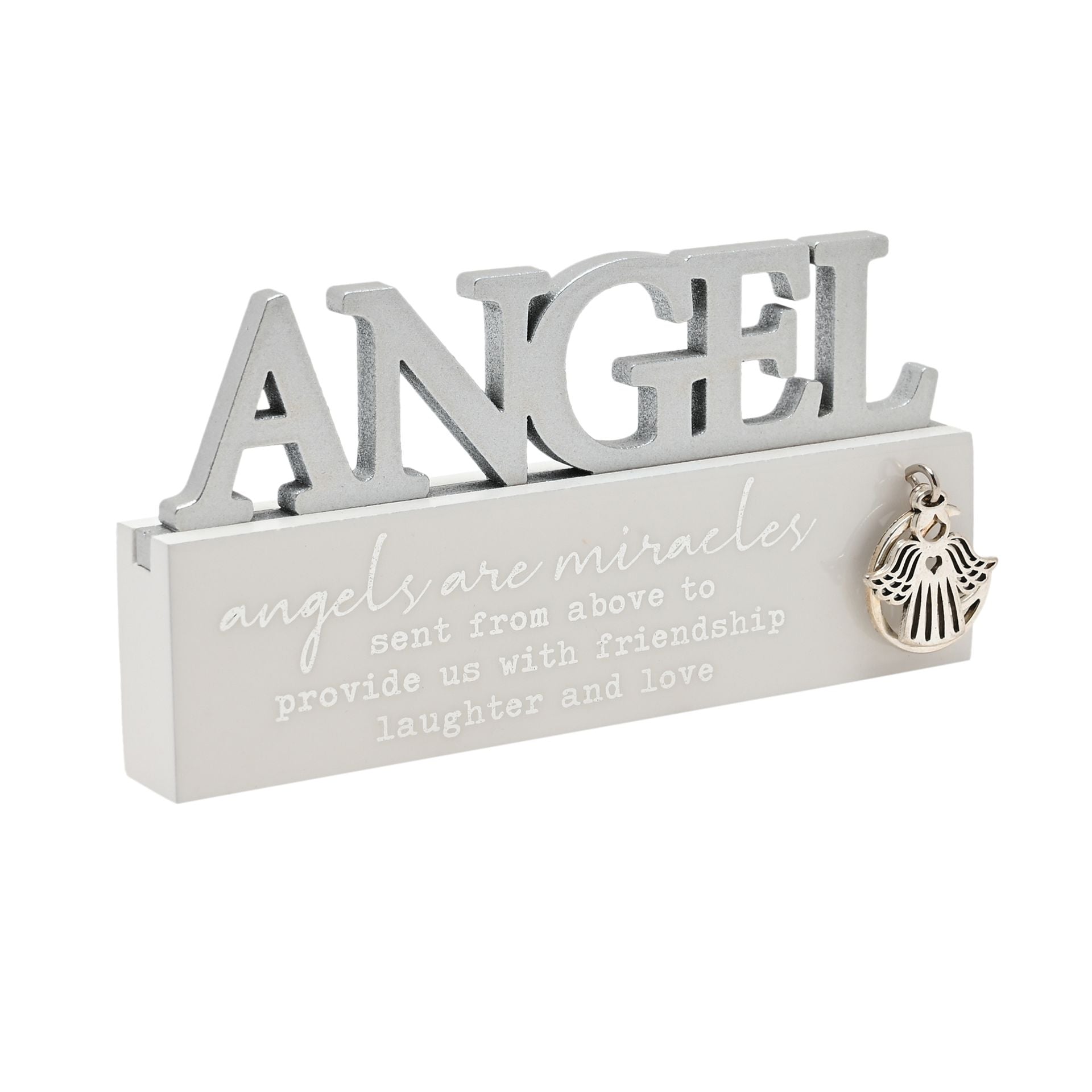 Thoughts of You Letter Plaque - Angel
