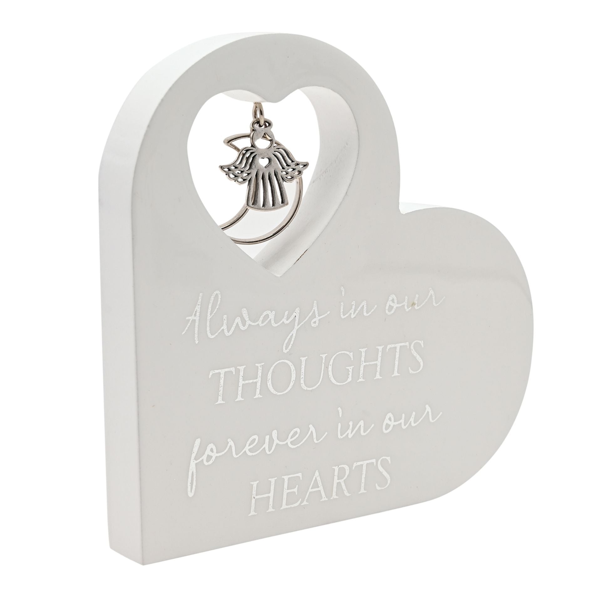 Thoughts of You Heart Mantel Plaque - In Our Thoughts