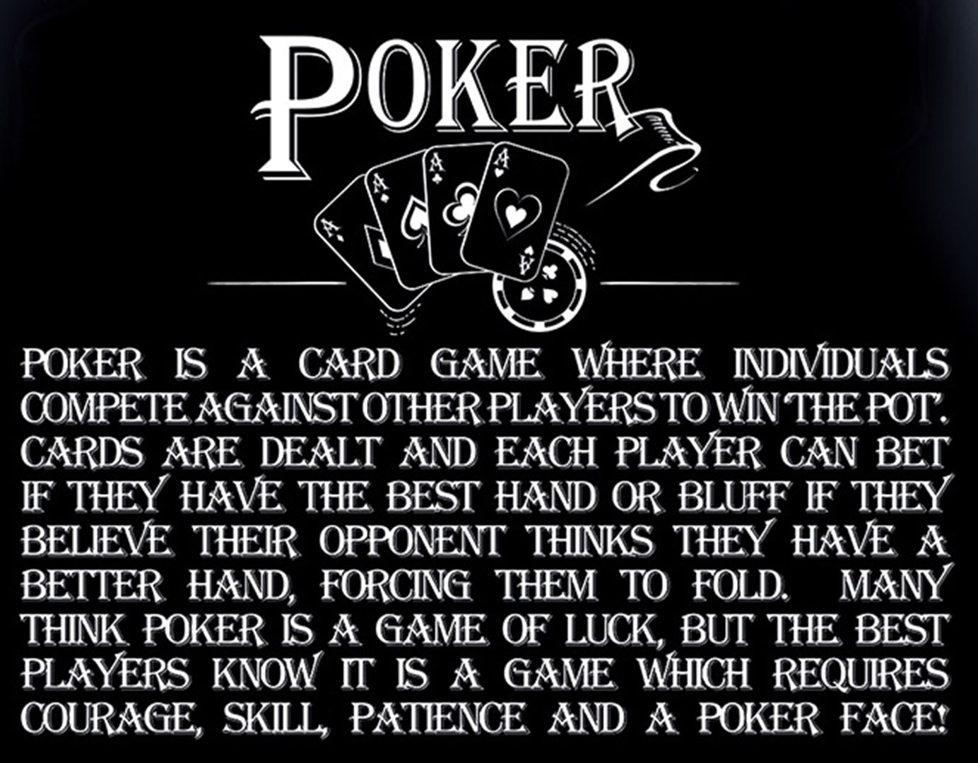 Ultimate Gift For Man Lap Tray Poker