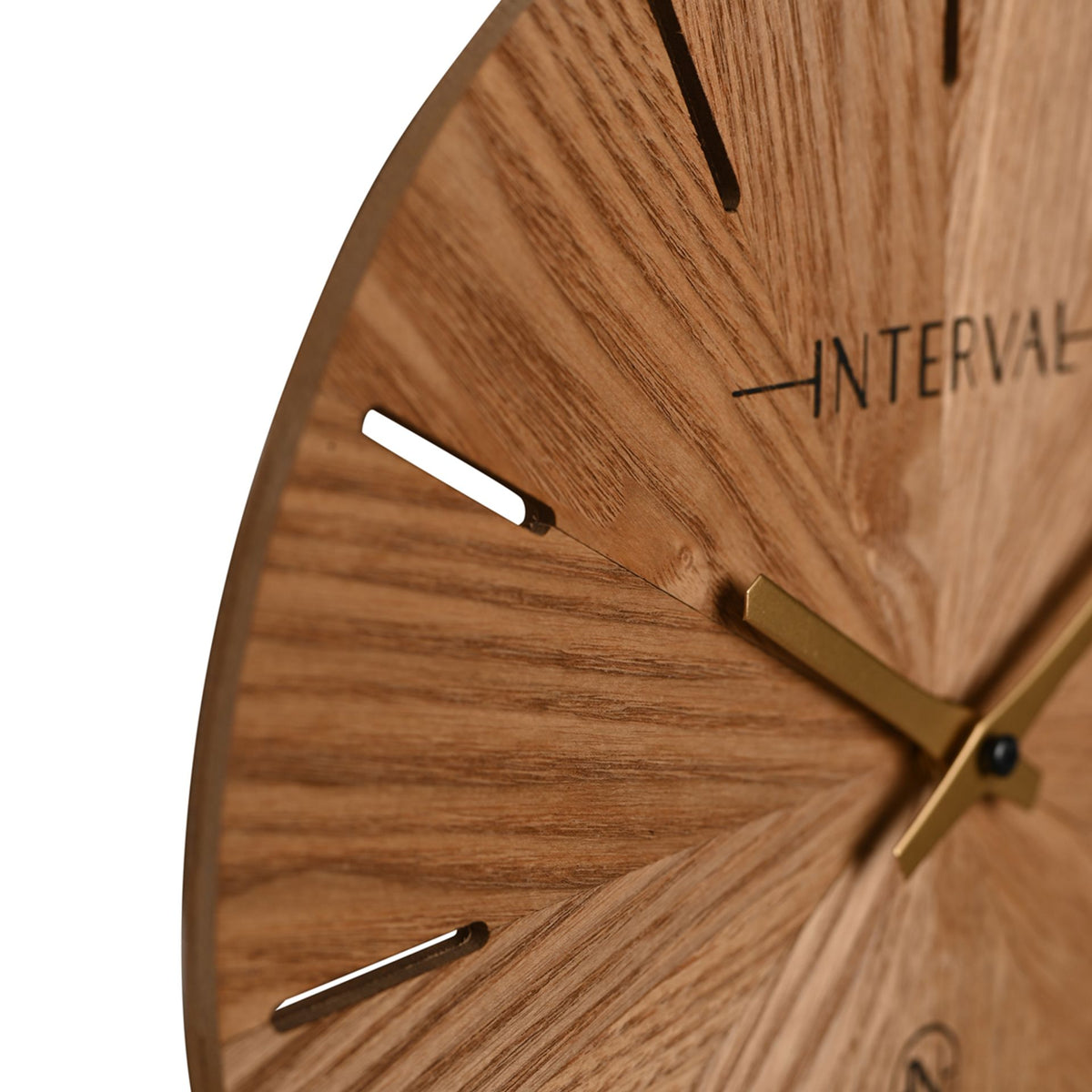 Interval Wooden Wall Clock - 30cm