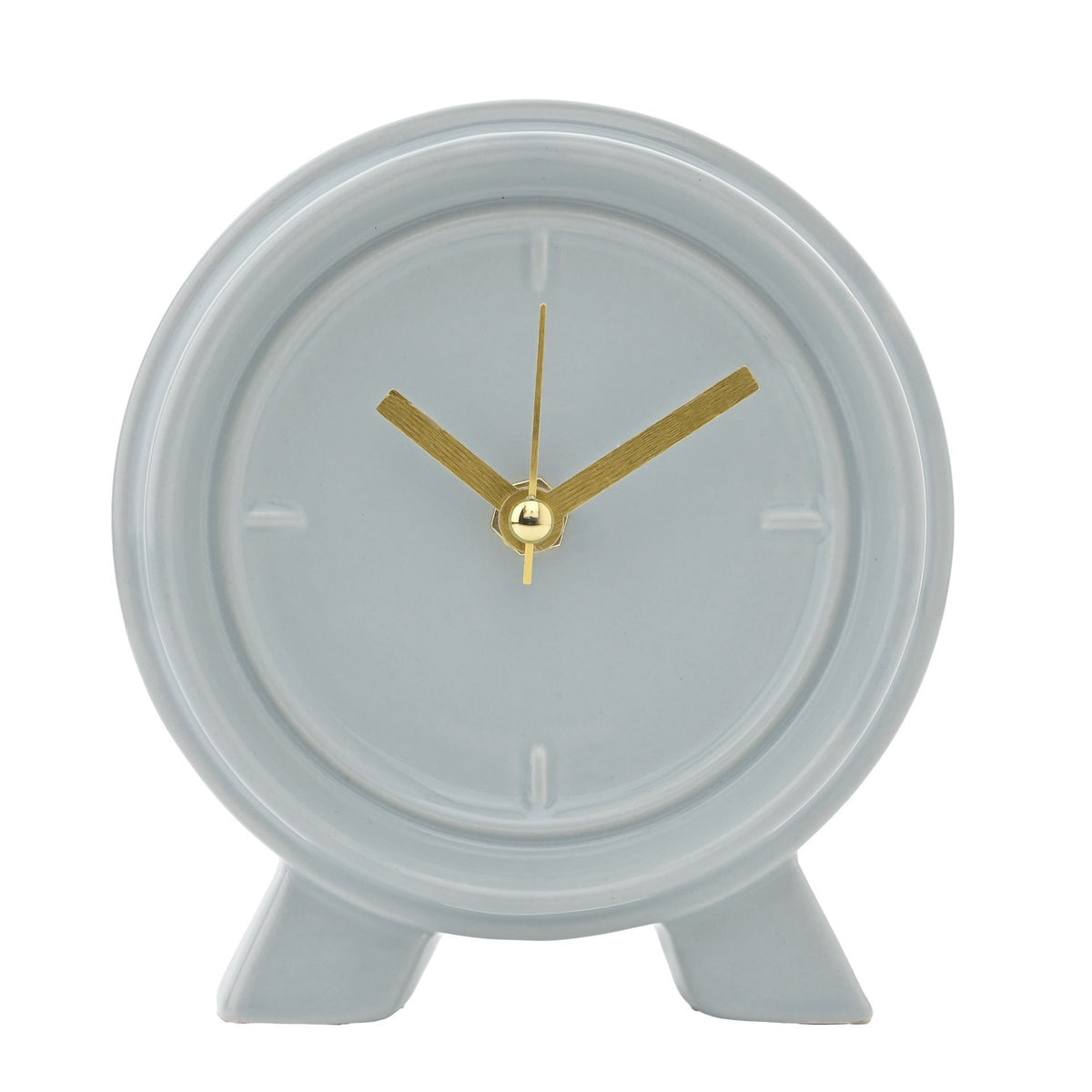 Interval Ceramic Mantle Clock - Ocean Blue