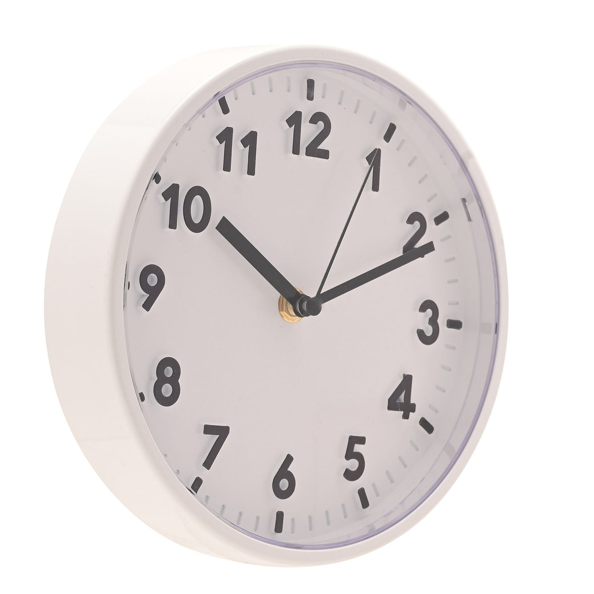 Hometime  Wall Clock With 3D Numbers 20cm - White