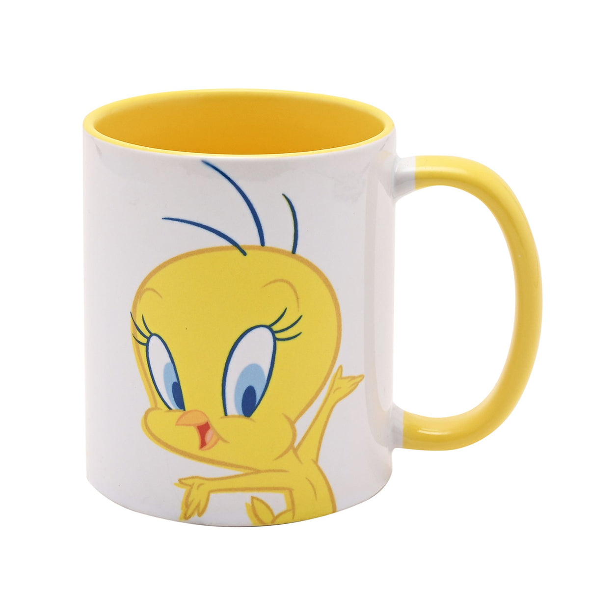 Warner Bros Looney Tunes Tweety Pie Yellow Inside Mug - 11oz