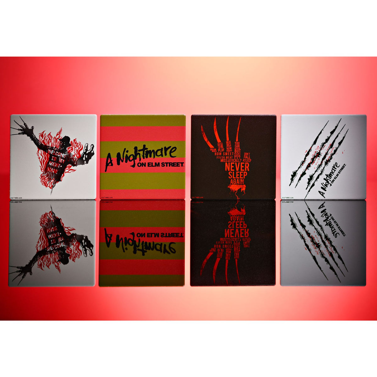 Warner Bros Nightmare on Elm Street Coaster - Freddy Stripes