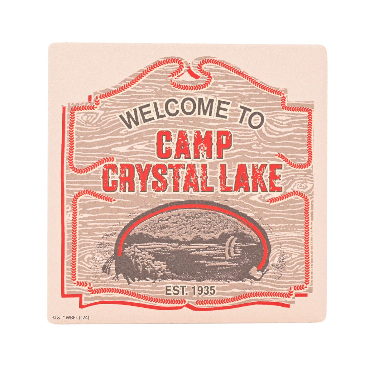 Warner Bros Friday 13th Square Coaster - Camp Crystal Lake