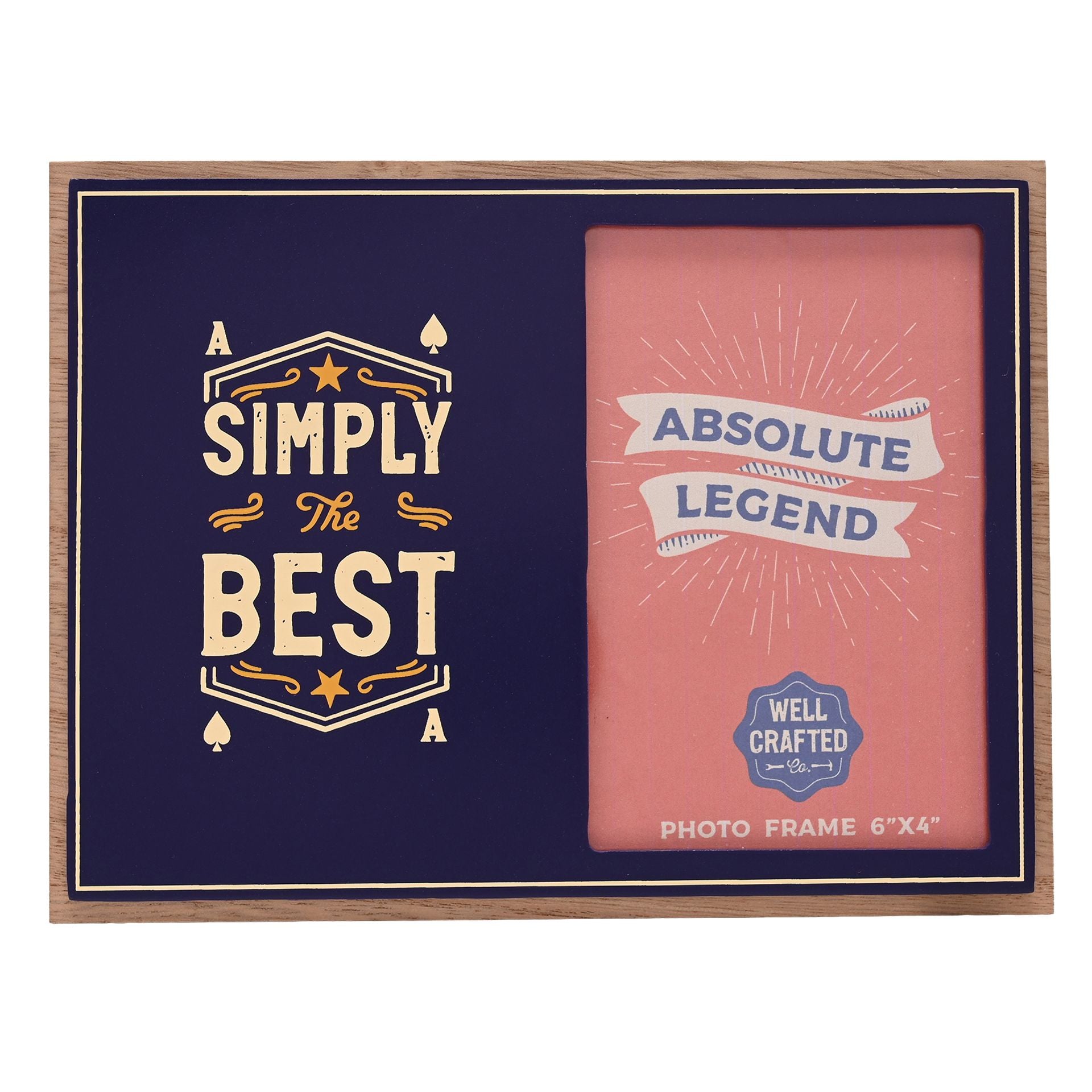 Well Crafted Photo Frame 4" x 6" - Simply The Best