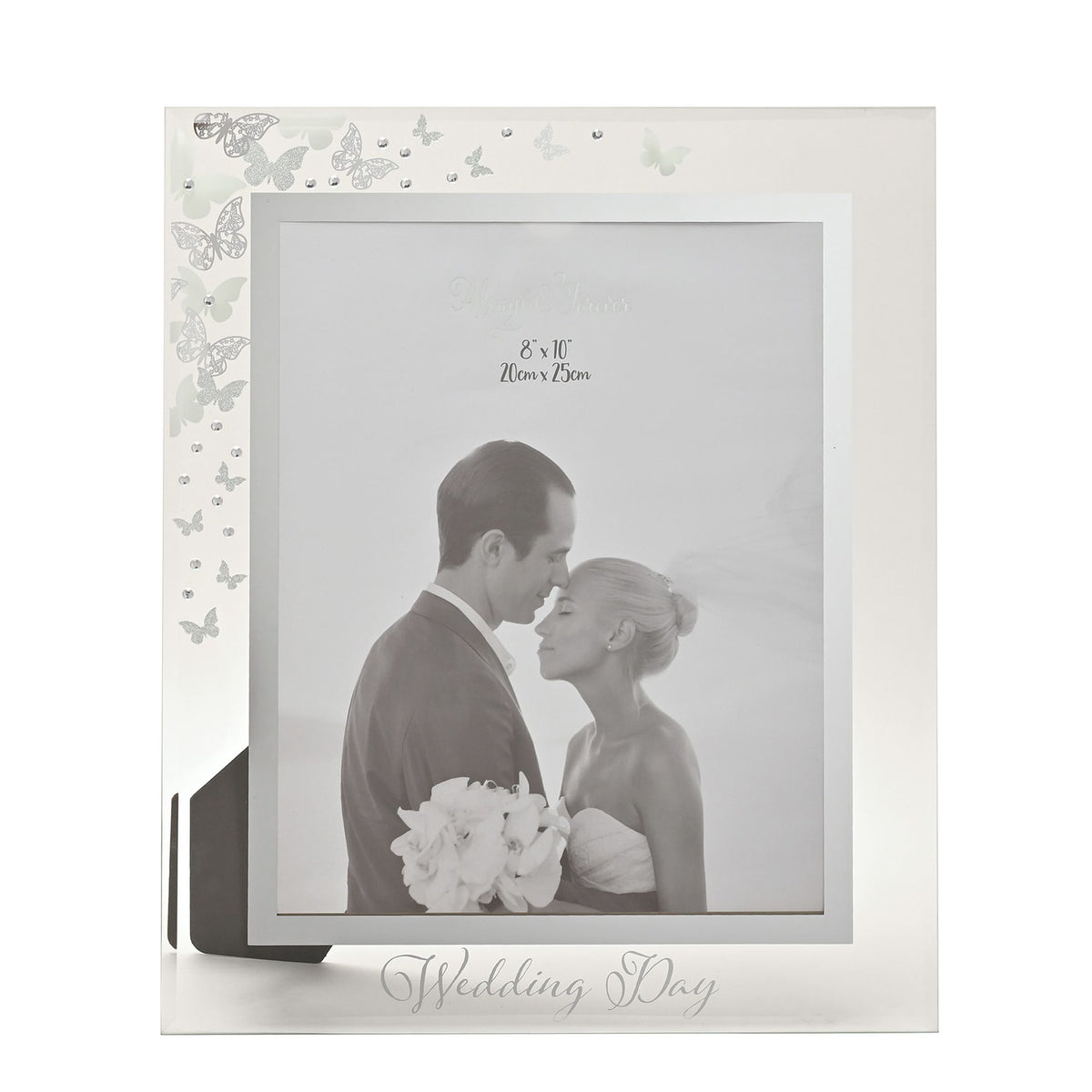 Always & Forever Glass Frame Butterflies 8" x 10"