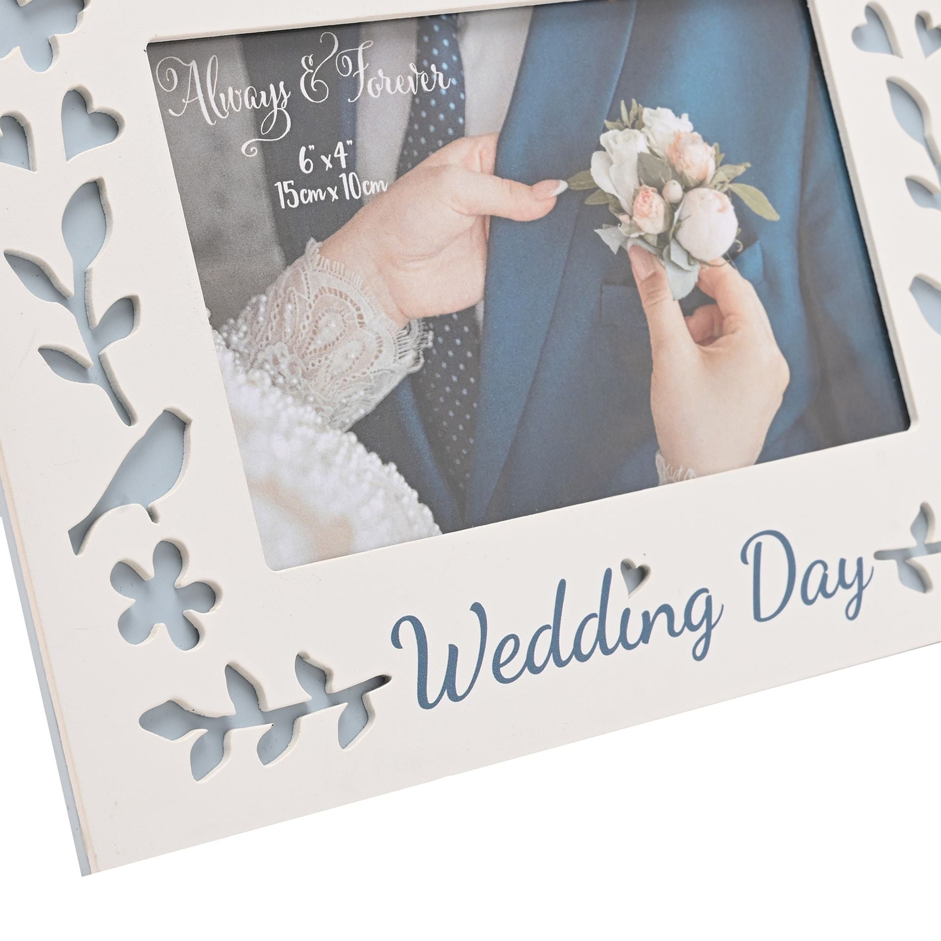 Always & Forever Laser Cut Photo Frame 6 x 4ins - Wedding Day