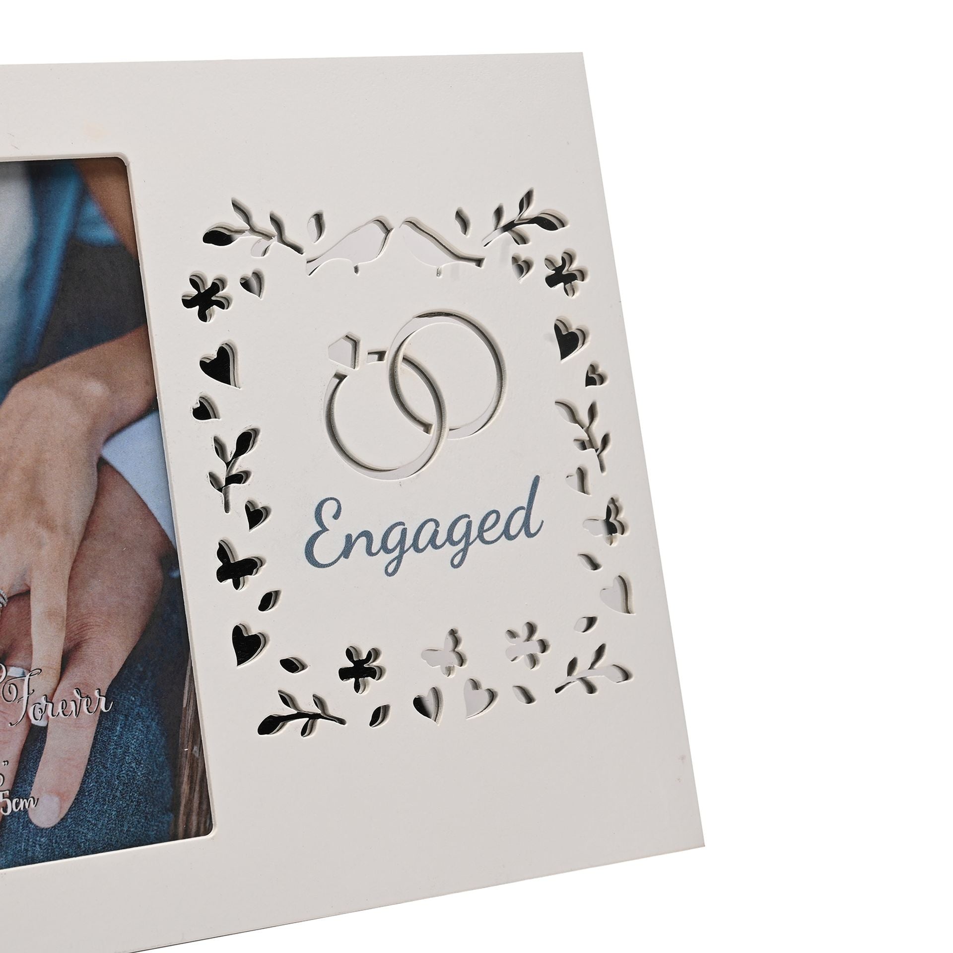 Always & Forever Laser Cut Photo Frame  4 x 6ins - Engaged
