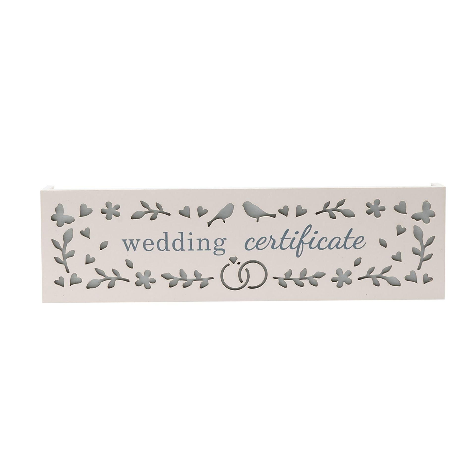 Always & Forever Wedding Certificate Holder