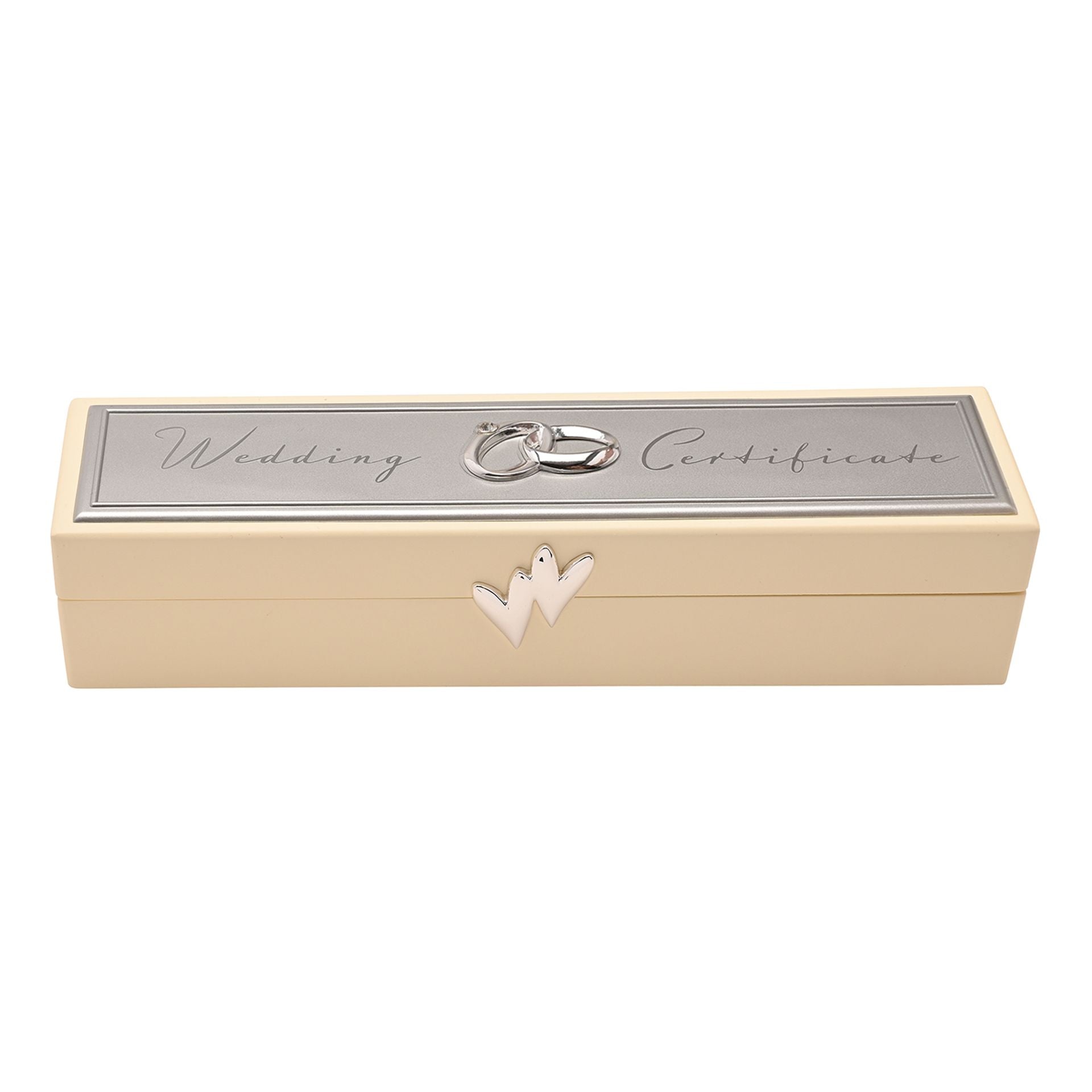 Amore Wedding Certificate Holder with Icons & Crystals