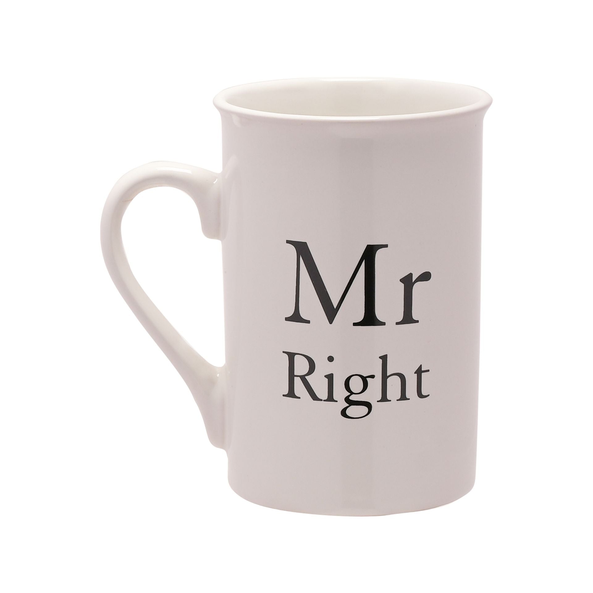 Amore 2 piece Mug Set - "Mr Right / Mrs Always Right"