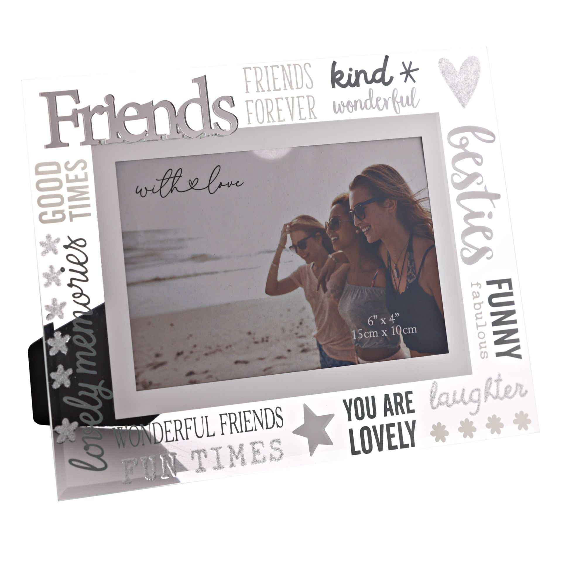 With Love Glass Frame With 3D - Friends