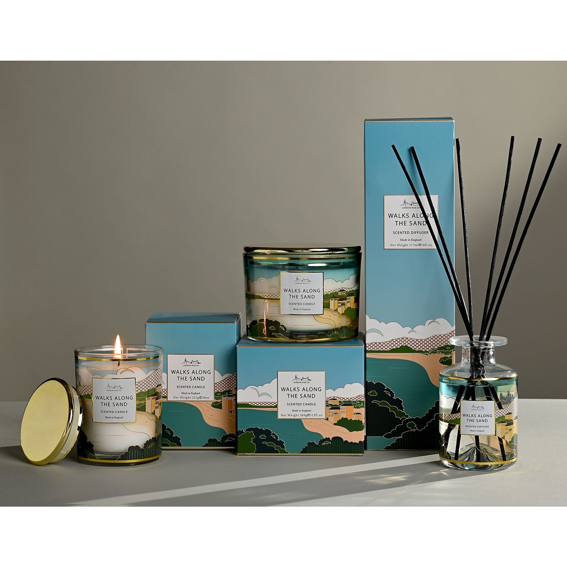 The London Wax Company Walks Along The Sand Diffuser 177ml
