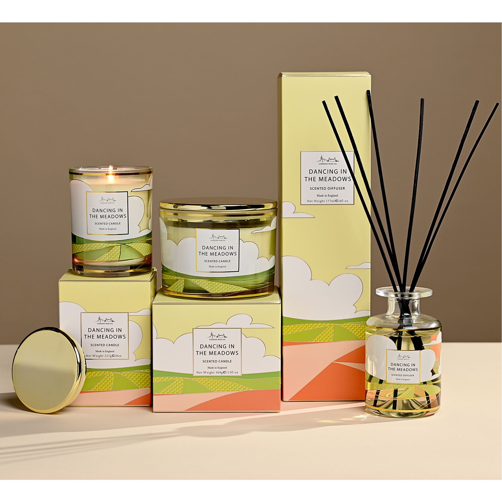 The London Wax Company Dancing In The Meadows 1 Wick Candle 227g