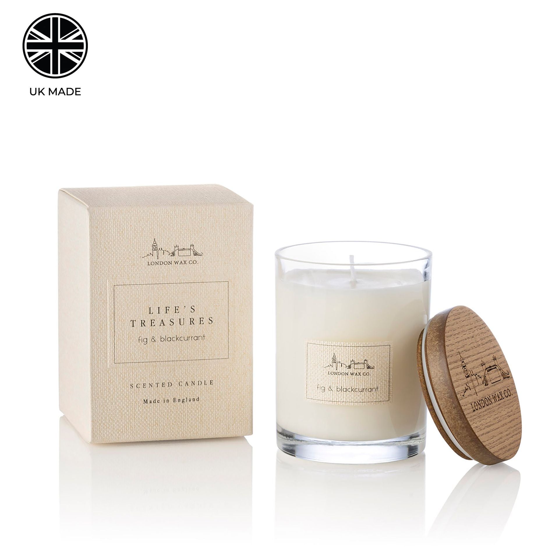 The London Wax Company Fig & Blackcurrant Lidded Candle 226g