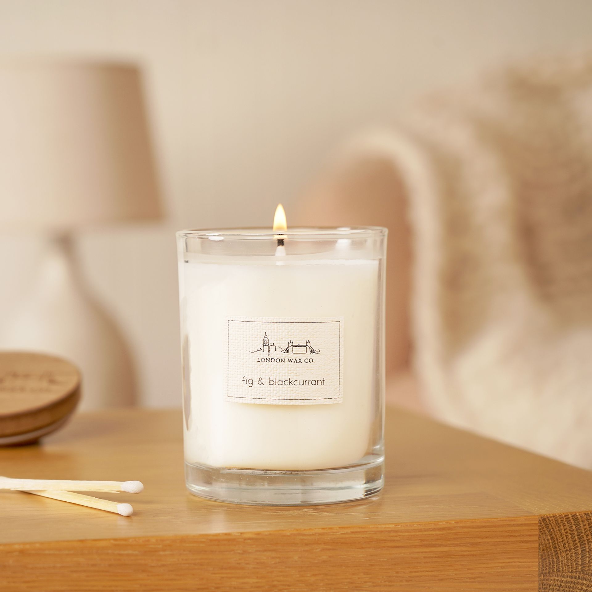 The London Wax Company Fig & Blackcurrant Lidded Candle 226g