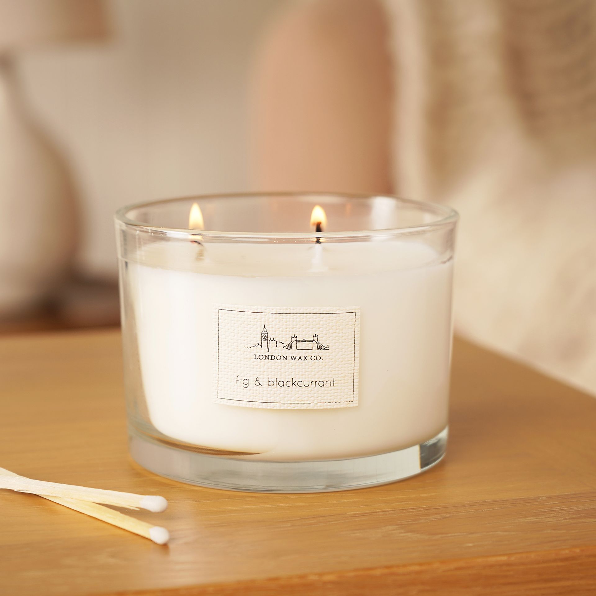 The London Wax Company Fig & Blackcurrant Lidded Candle 368g