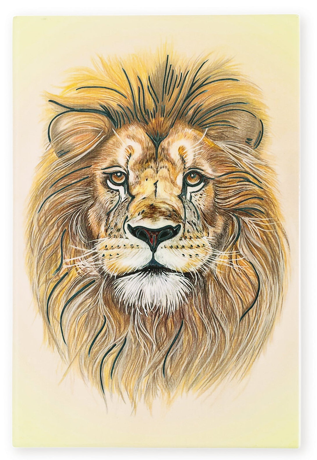 Art of Arora Lion Wildlife Ceramistone Tile