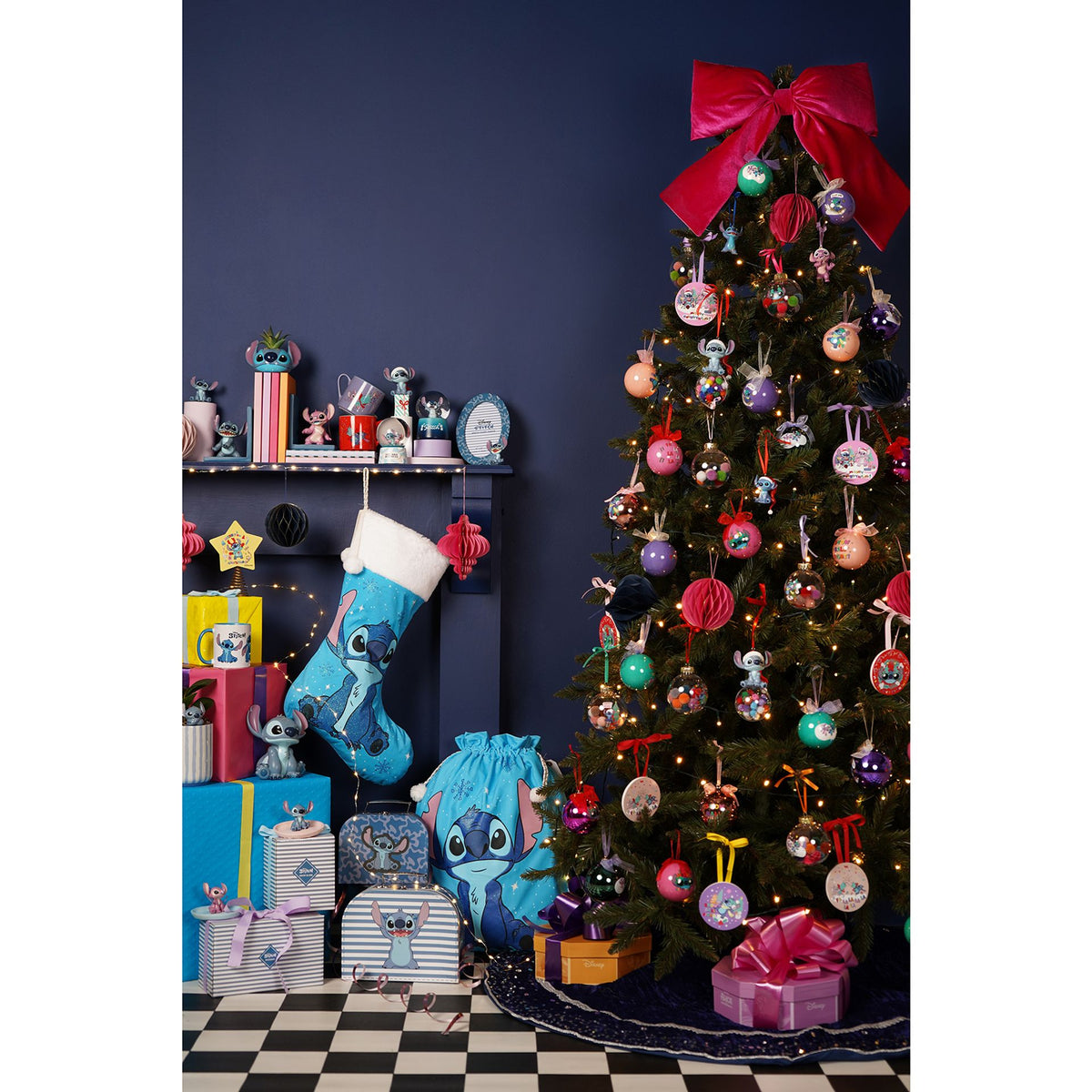 Disney Icon Stitch Christmas Stocking 20"