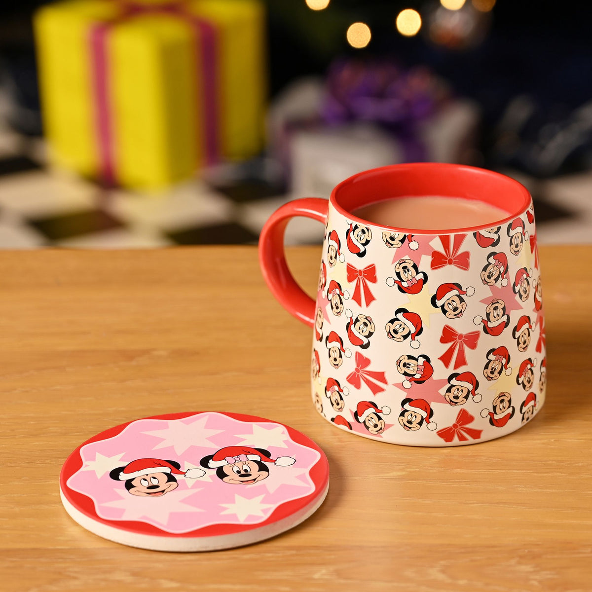 Disney Mug & Coaster Set - Mickey & Minnie