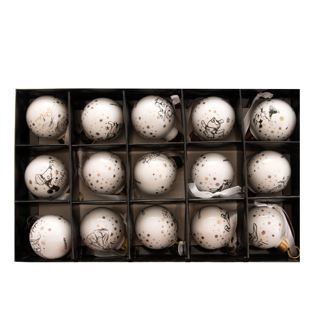 Disney Set of 15 Ceramic Baubles