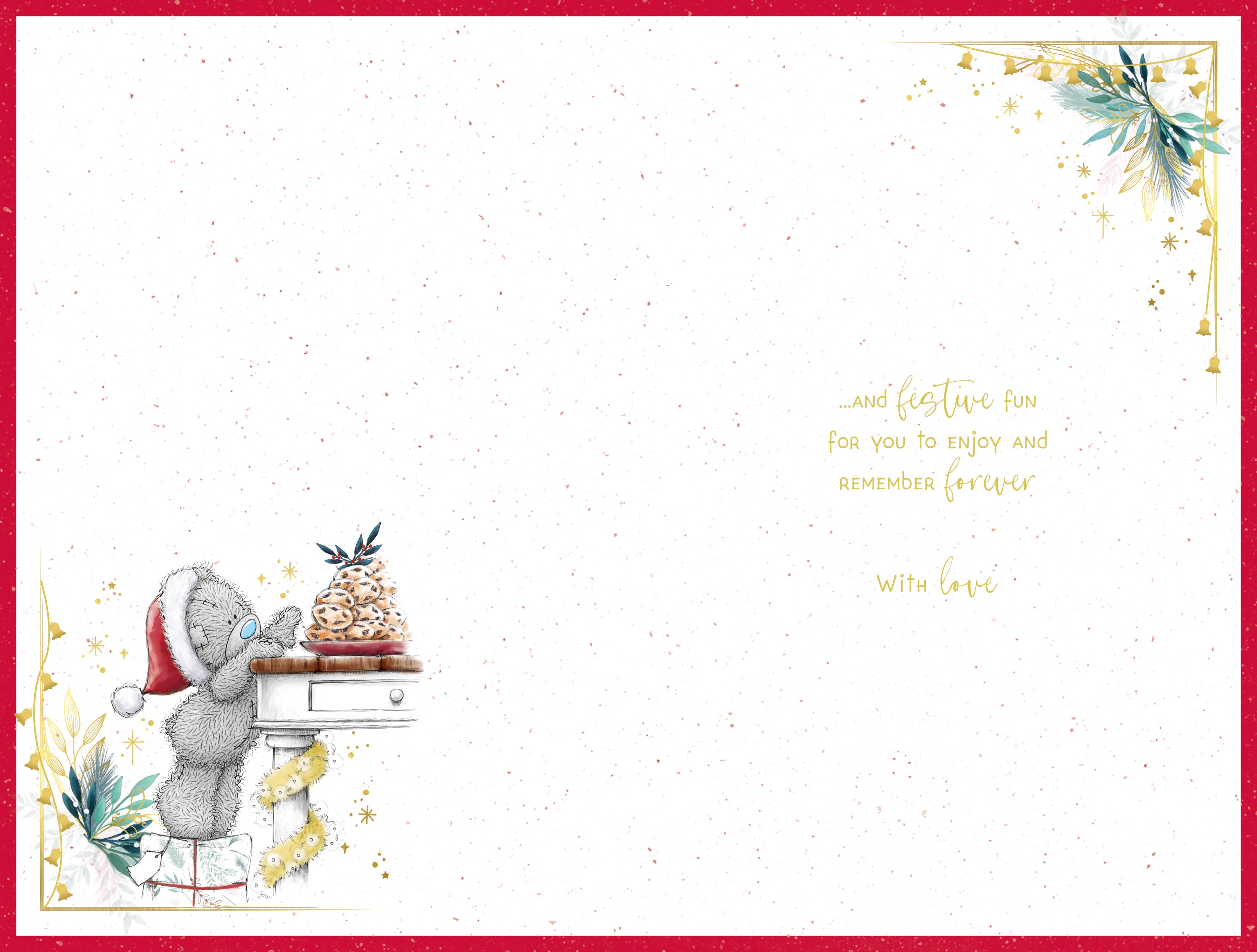 To A Special Great Grandson Christmas Card - Bear Carrying Tray of