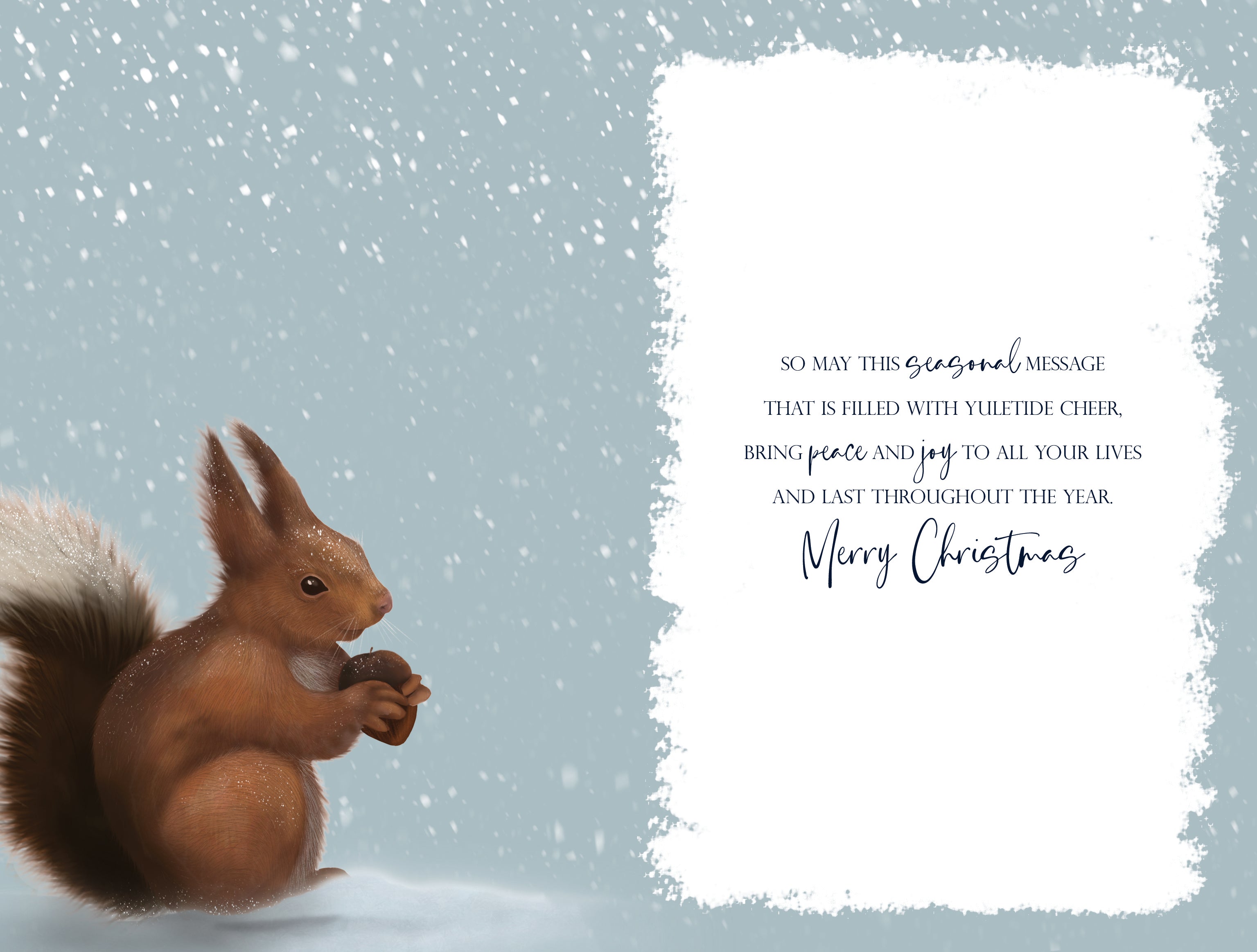Special Friend Christmas Card - Squirrel