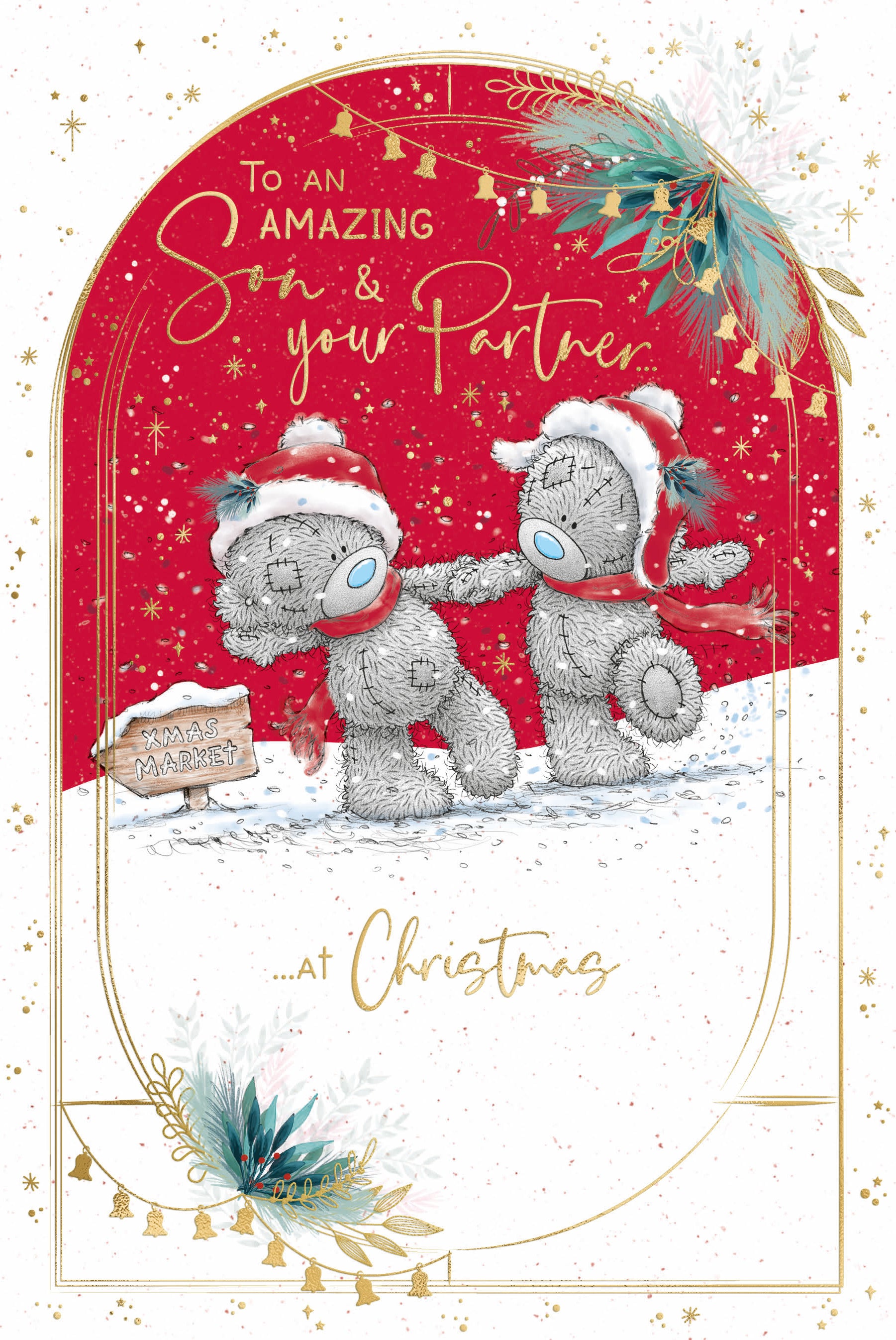 Son & Partner Me to You Bear Christmas Card