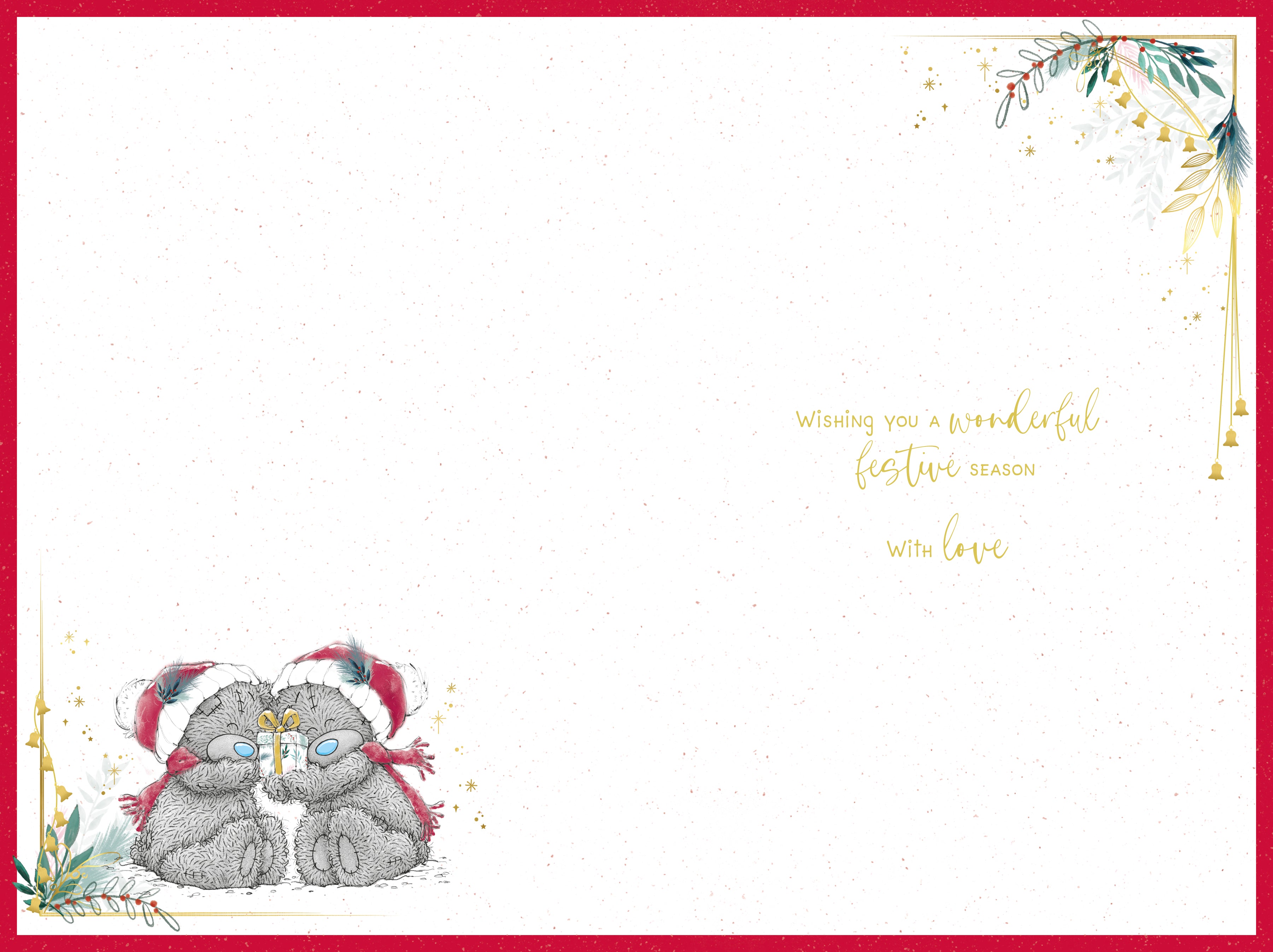 Someone Special Christmas Card - Bears Exchanging