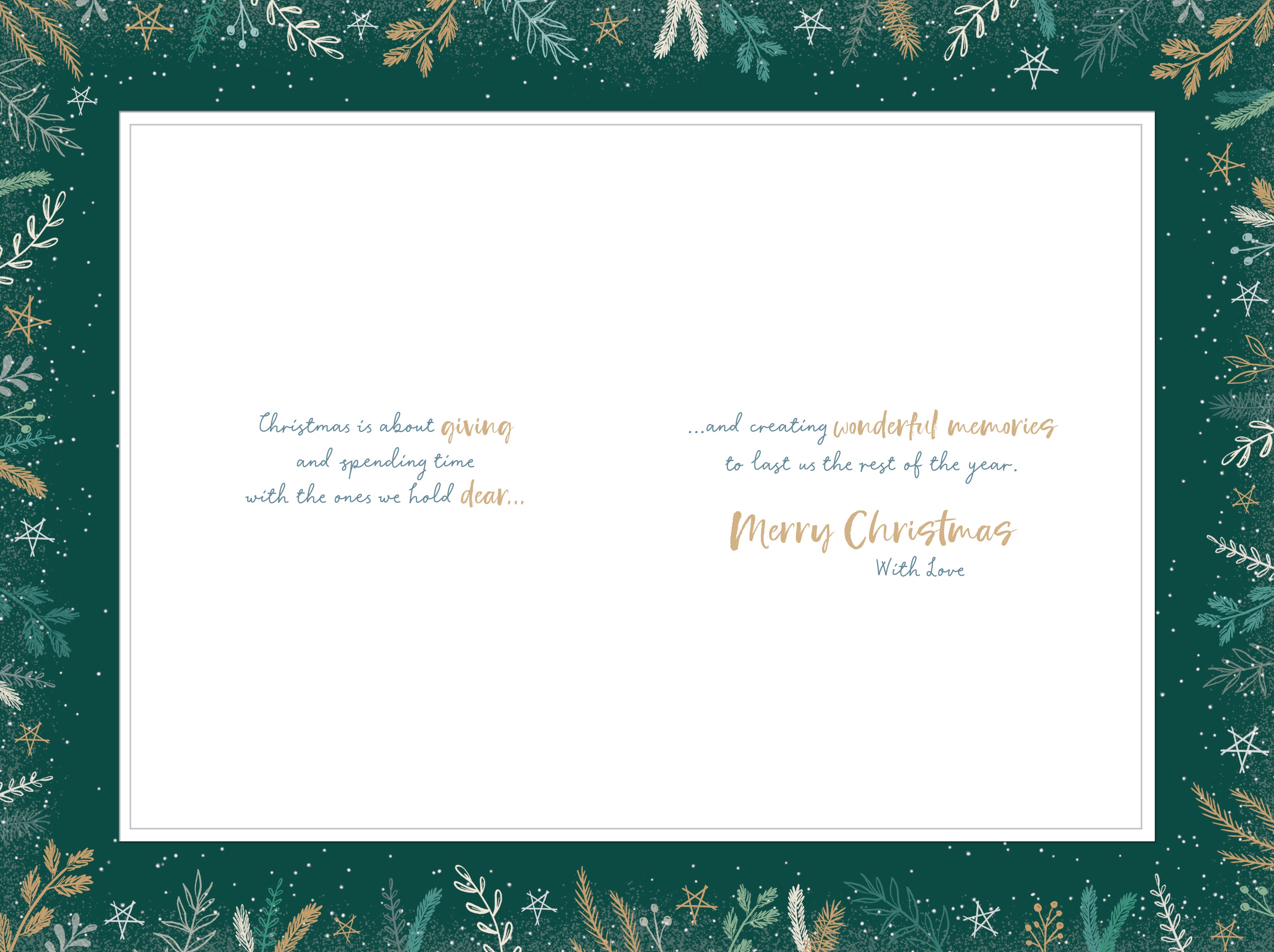 Special Friends Hanging Paper Trees Christmas Card