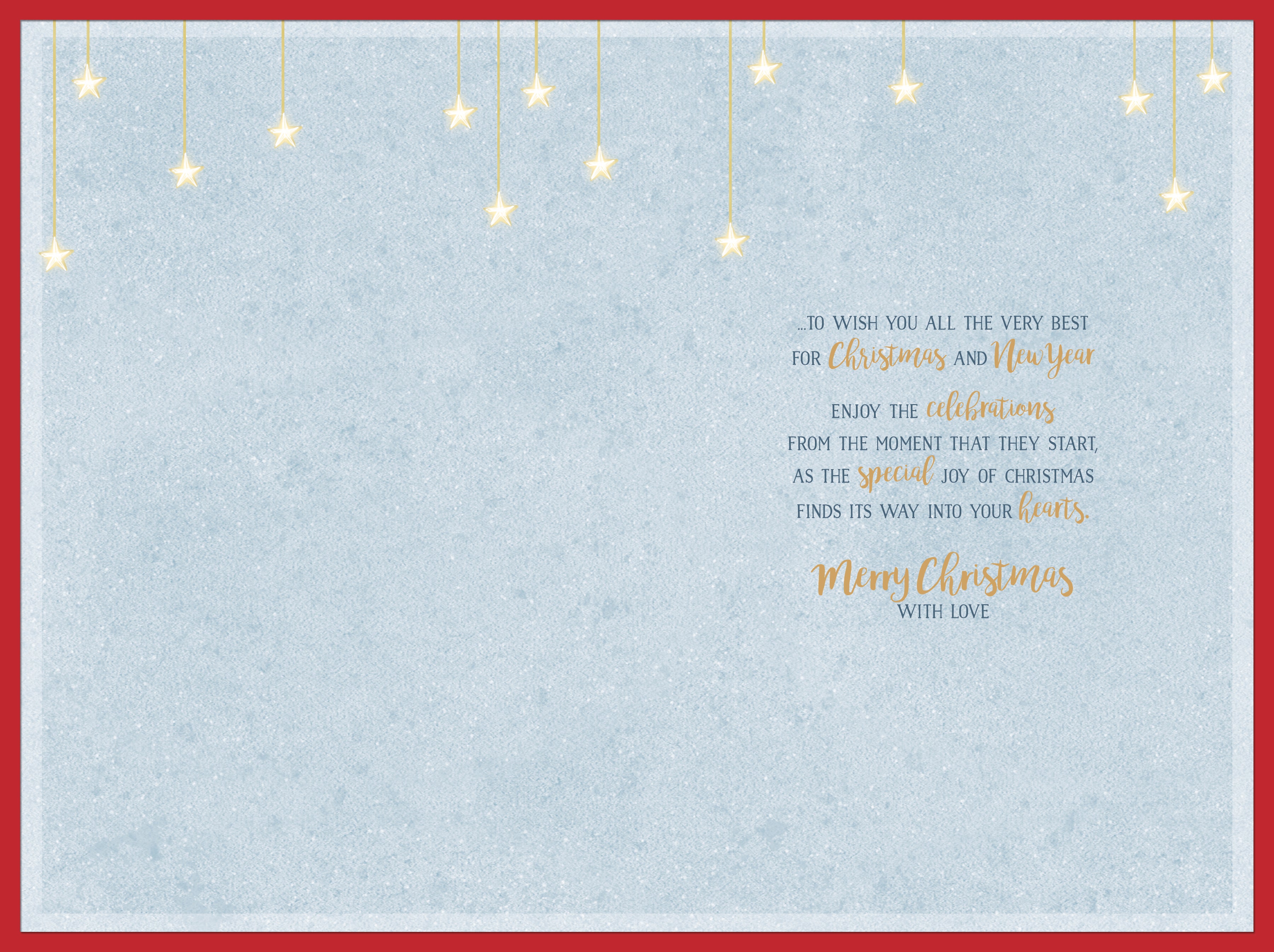 Special Couple Christmas Card - Penguins Stood On Moon