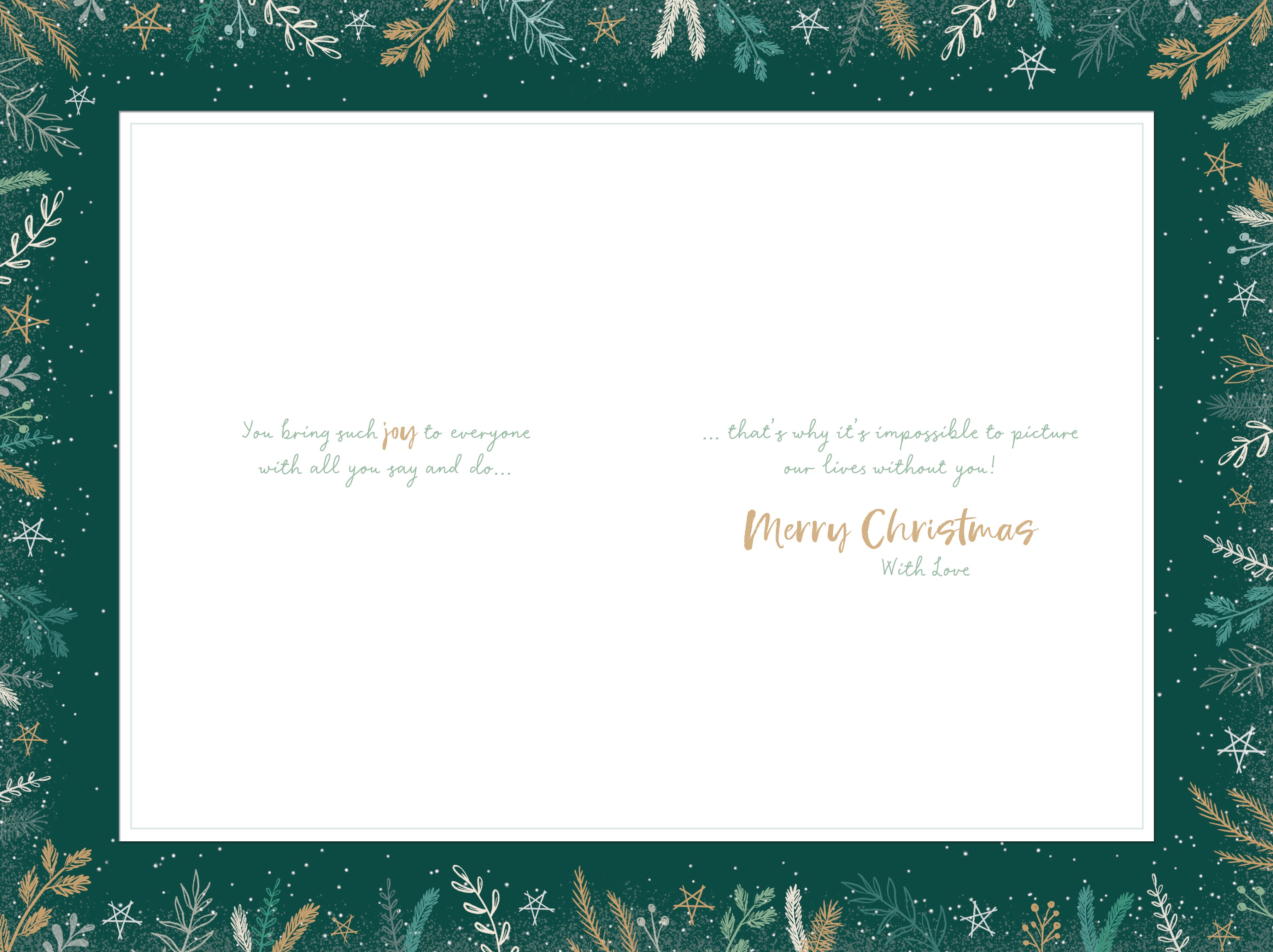 To All Hanging Paper Houses Christmas Card
