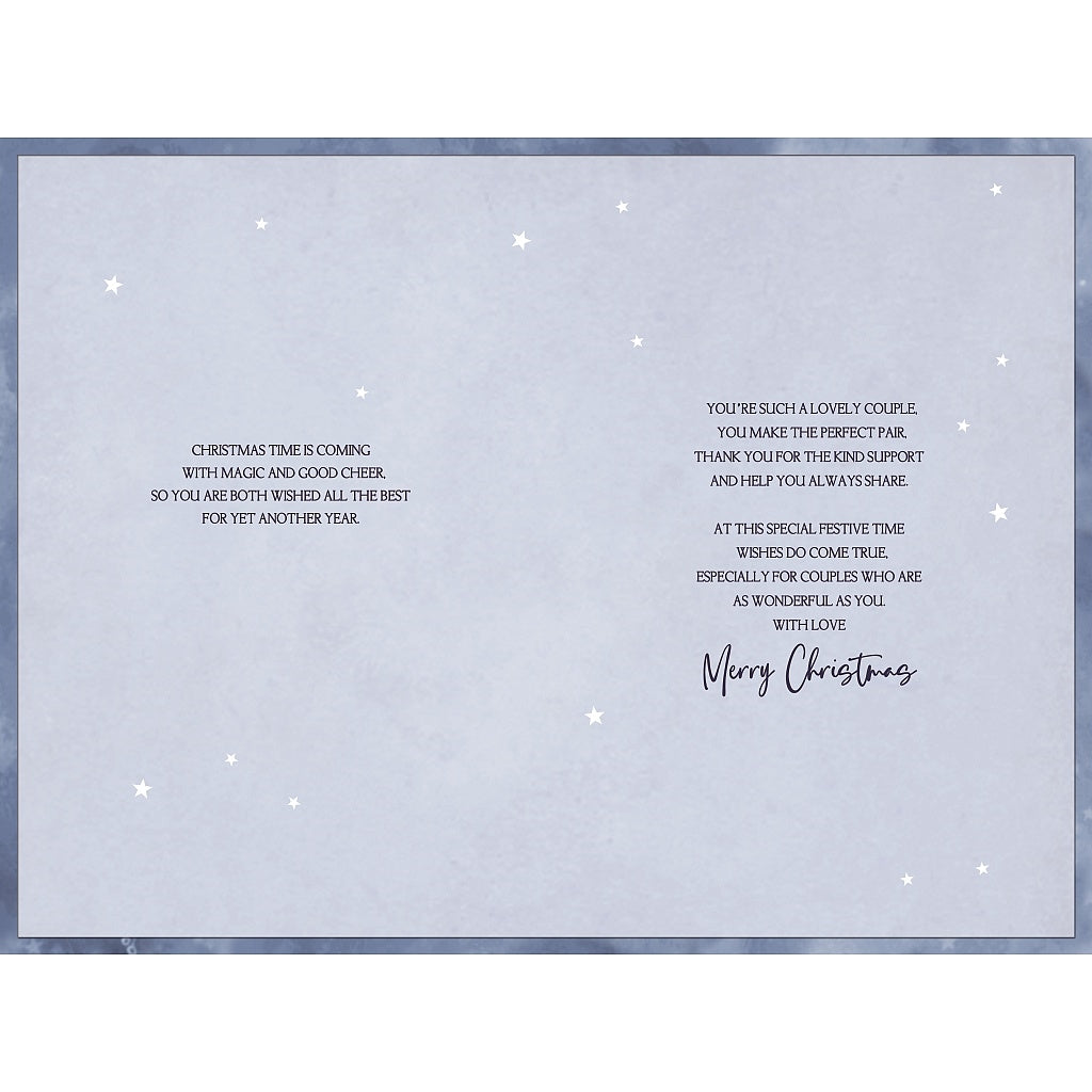 Son and Fiancee Christmas Card - Christmas Trees